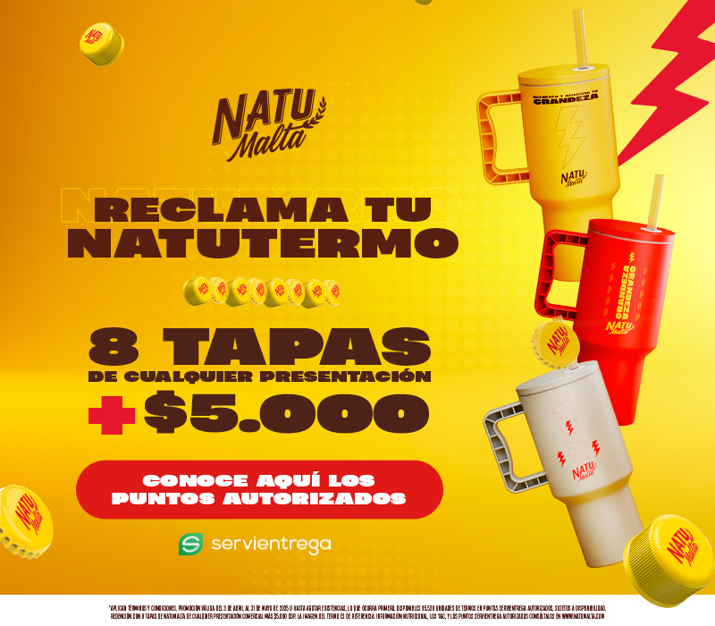 Promoción Natumalta: redime tu Natutermo con Servientrega