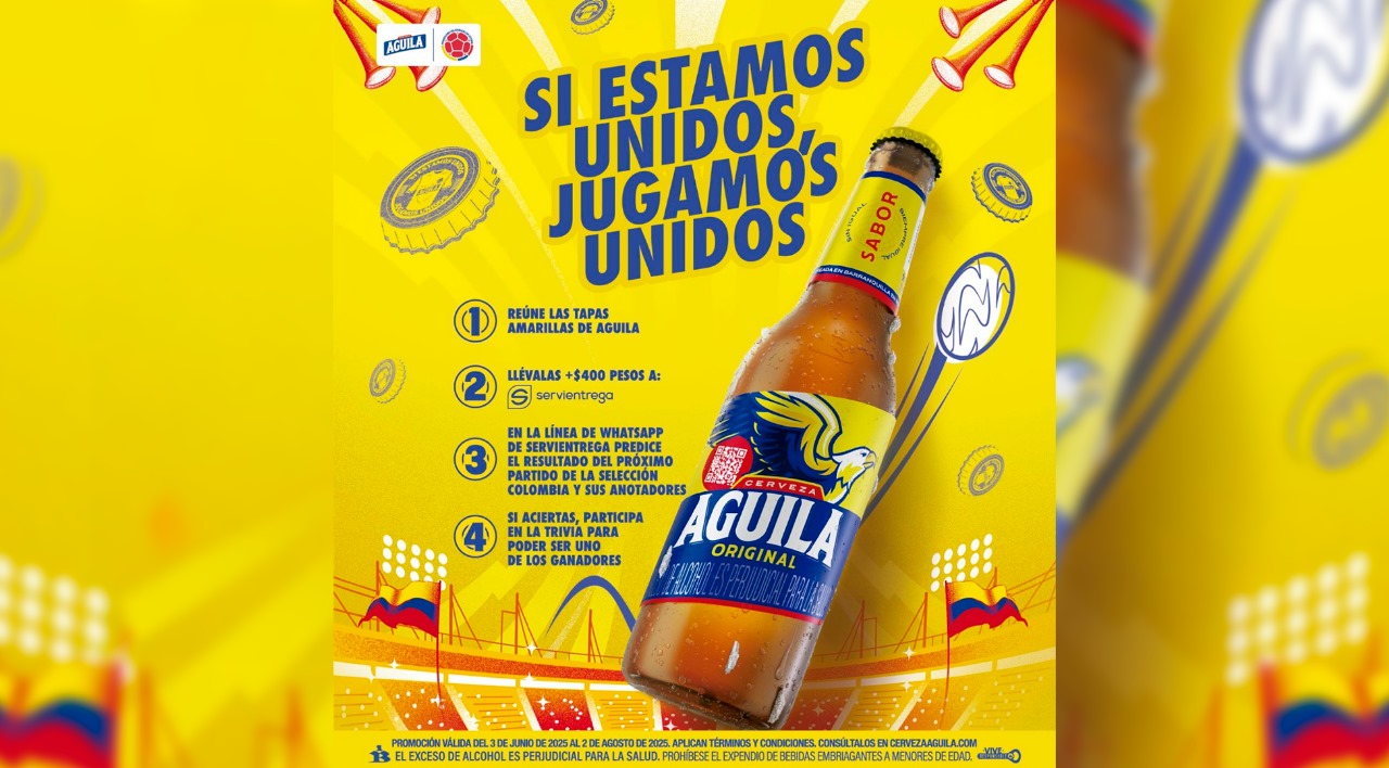 Promoción Goles Millonarios de Cerveza Águila y Servientrega